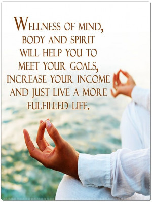 wellness of mind, body and spirit