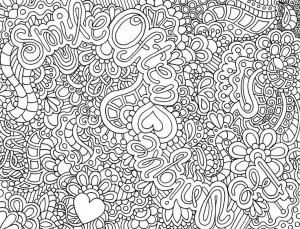 Hard Coloring Pages | Difficult Abstract Coloring Pages Another Cute ...