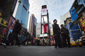 NYPD has increased its security at times square for the ISIS threat ...
