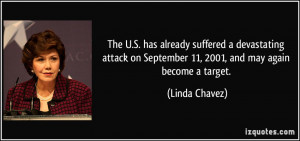 ... on September 11, 2001, and may again become a target. - Linda Chavez