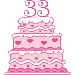33rd_anniversary_cake_greeting_card.jpg?height=250&width=250 ...