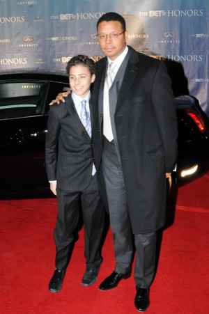TERRENCE HOWARD AND SON ATTEND BET HONORS EVENT
