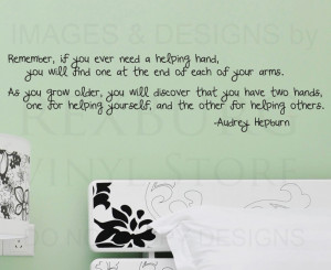 Wall-Sticker-Decal-Quote-Vinyl-Art-Hands-for-Helping-Others-Audrey ...