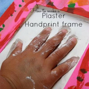 Plaster Handprints for Mom {Presents for Kids to Make}