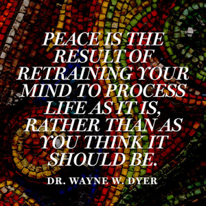 ... they are, we learn things about ourselves which brings us more peace
