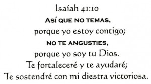 Wedding Verses In Spanish Isaiah 41 10 in spanish bible