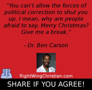 Political Correctness, Merry Christmas - Dr. Ben Carson