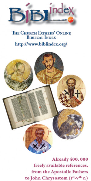 BIBLIndex: Online Biblical Index for the Church Fathers