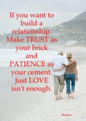 ... with a solid foundation of Trust and Mutual respect for each other