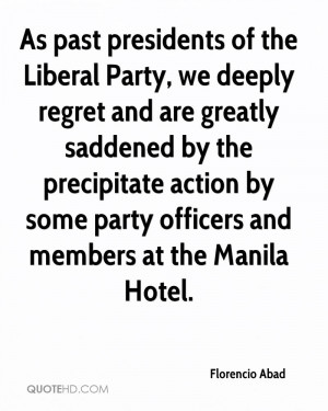 As past presidents of the Liberal Party, we deeply regret and are ...
