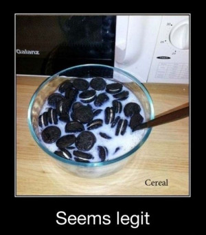 Humor. Funny Pictures. Funny Quotes. Breakfast cereal. I wanna do that