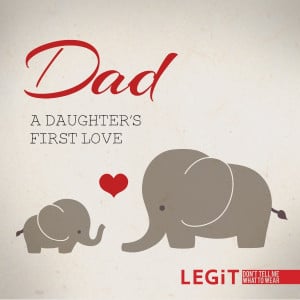 Dad - a daughter's first love....Reminds me of the stuffed elephants ...