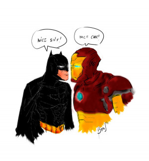 Iron Man vs The Dark Knight by CHINOGUY