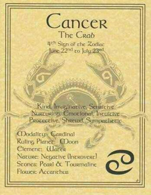 Zodiac Cancer Quotes And Sayings Cancer zodiac