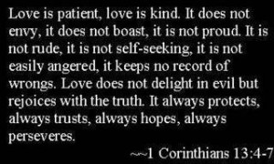 Bible Quote for Friendster – Love is Patient love is Kind