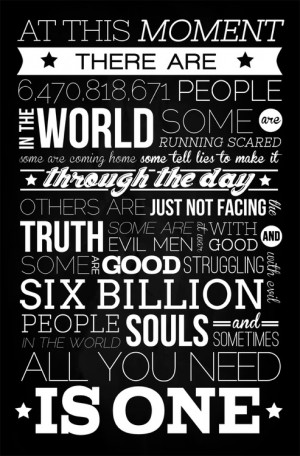all you need is one #one tree hill quotes #peyton sawyer quotes