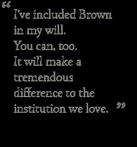 Brown Office of Planned Giving: Build Your Gift