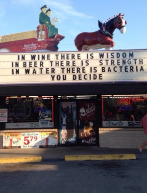 Funny Liquor Store Signs
