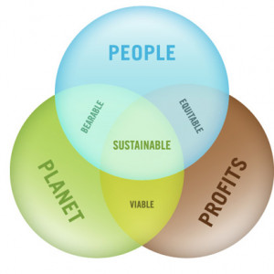 The triple bottom line model suggests that business should be ...