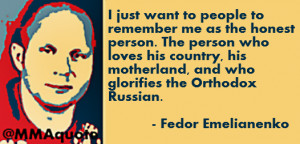 Fedor Emelianenko on how he would like to be remembered
