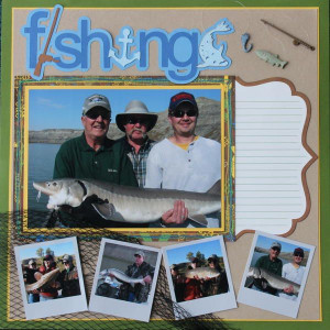 Fishing Quotes for Scrapbooking | Layout: Fishing