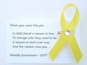 Suicide Prevention Symbol Butterfly Suicide awareness ribbon