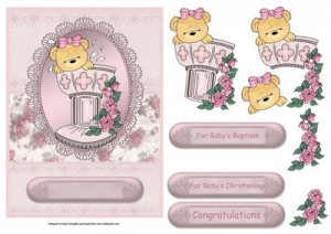 Baby Girl Bear's Christening by Susan Donaghie