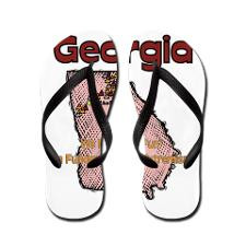 Georgia Funny Quote Flip Flops for