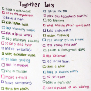 relationship bucket list