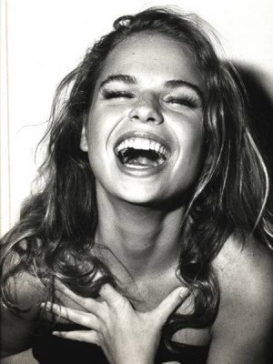 beautiful, girl, laugh