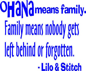 Lilo And Stitch Quotes Ohana Means Family