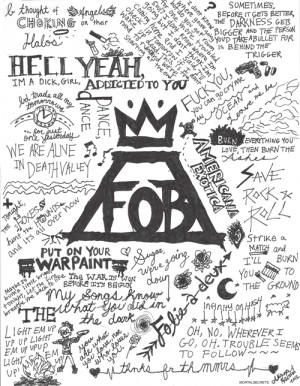 Fall Out Boy Lyric Art by AstridSOS