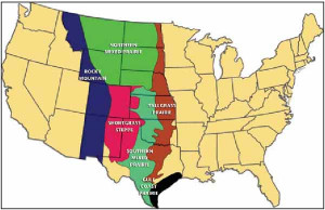 temperate grassland map united states