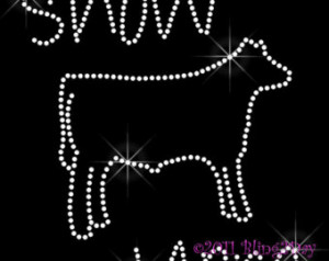 Show Mom - COW - Iron on Rhinestone Transfer Bling Hot Fix FFA Mom ...