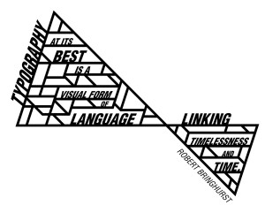 design inspired by robert bringhurst s quote on typography i