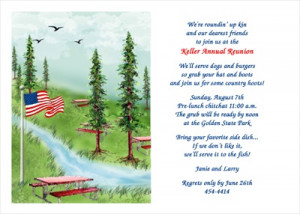 Family Reunion July 4th Picnic Invites areBecoming Very Popular!