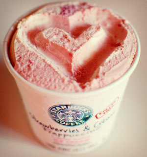 cool-cute-ice-cream-starbucks-starbucks-icecream-strawberry-ice-cream ...