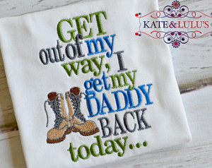 ... or Bodysuit- Military Dad Homecoming- Baby Girl Bodysuit- Toddler Tee