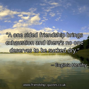 One Sided Friendship Quotes