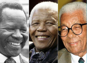 ... heroes ... from left, Nelson Mandela, Oliver Tambo and Walter Sisulu