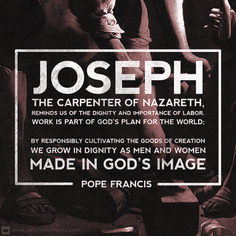 Happy Feast Day of St. Joseph the Worker! Our patron Saint Elizabeth ...