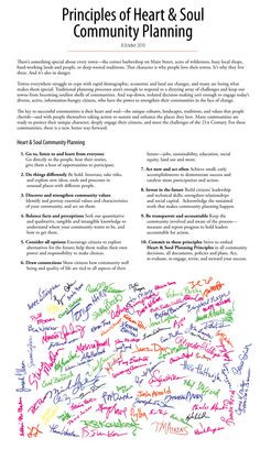 in Denver signed the Principles of Heart & Soul Community Planning ...