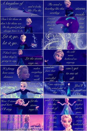 Let It Go Frozen Song Lyrics