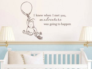 ... adventure was going to happen baby quote vinyl wall decal. $48.00, via
