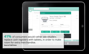 Process transactions from anywhere in the store! POS functionalities ...