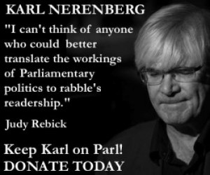 Hold them to account! Keep Karl on the Parliament beat!