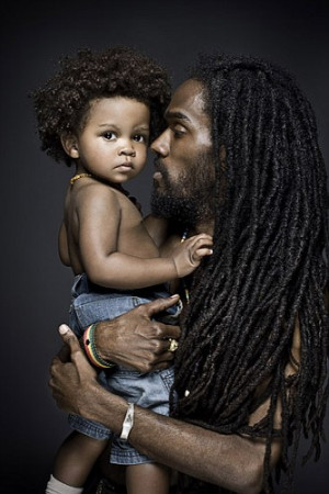 naturalhair love between father and child….