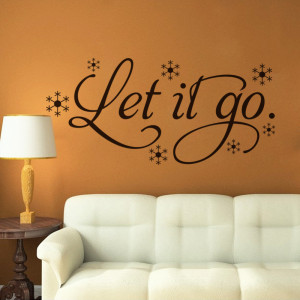 Home Wall Decals Stickers Let it Go Wall Quote Stickers vinyl