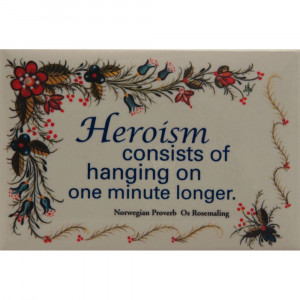 Norwegian Proverb Magnet With Os Design By Norma Wangsness