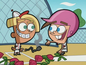 Timmy Turner and Chester McBadbat